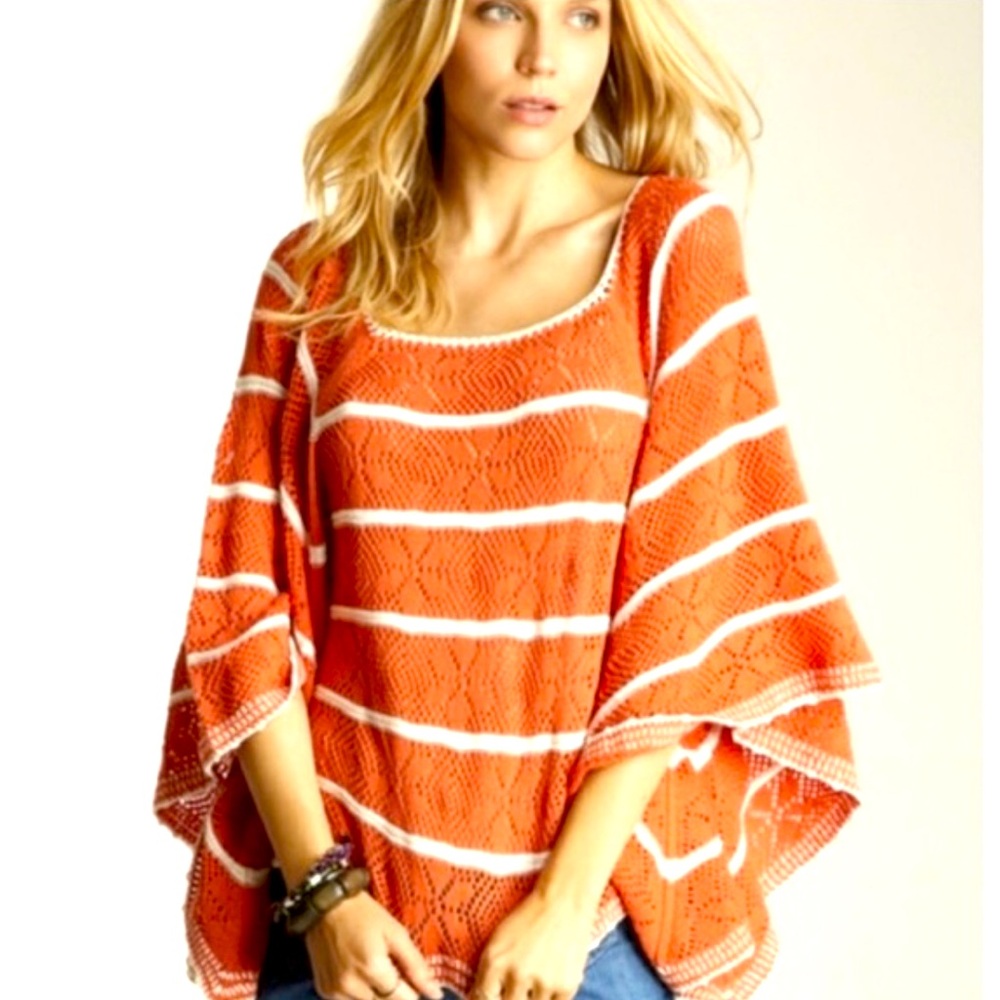 🌼 Free People | Sz Medium | La Bonita Crochet Shawl Top